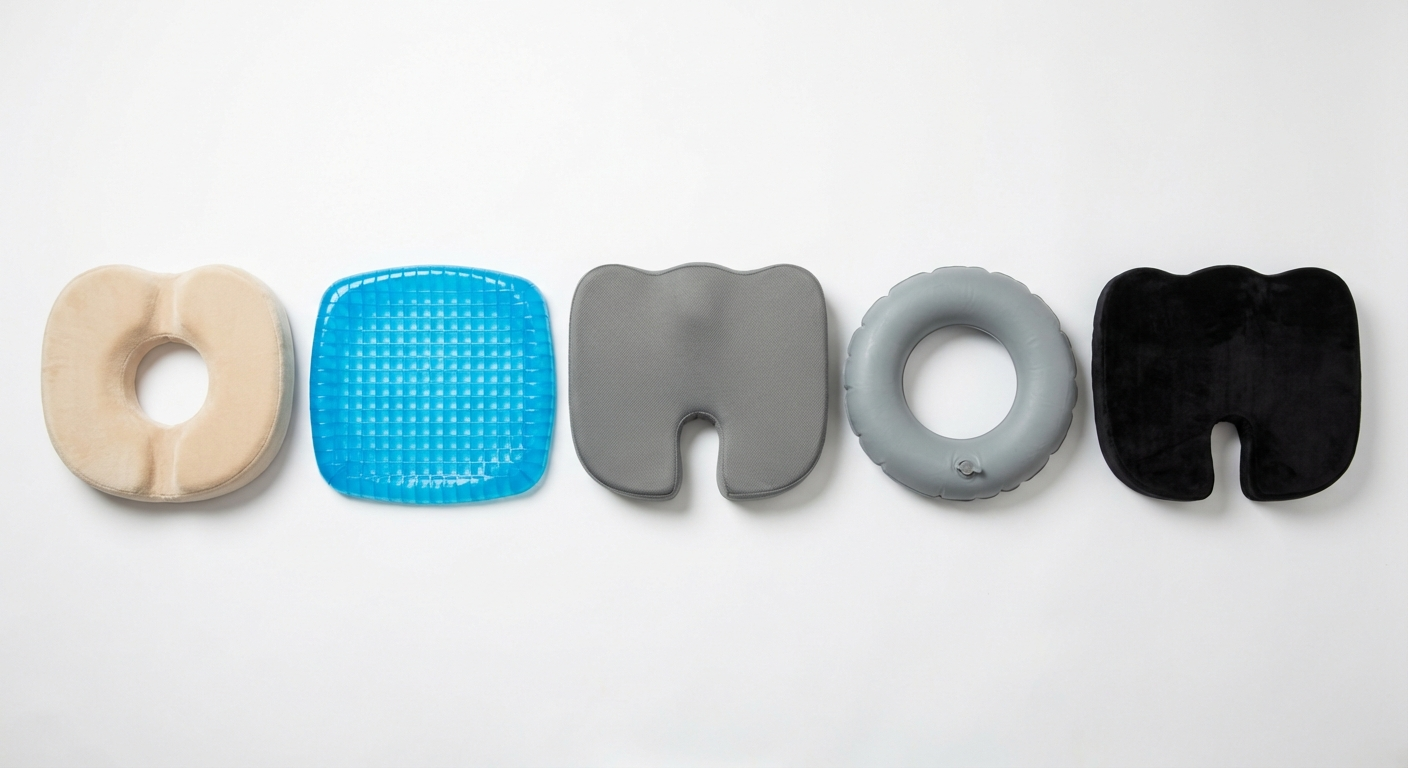 Coccyx cushion options for post-surgery recovery