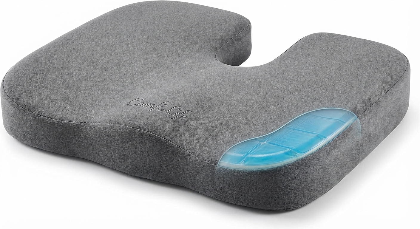 ComfiLife Gel Enhanced seat cushion product photo — best coccyx cushion for flights
